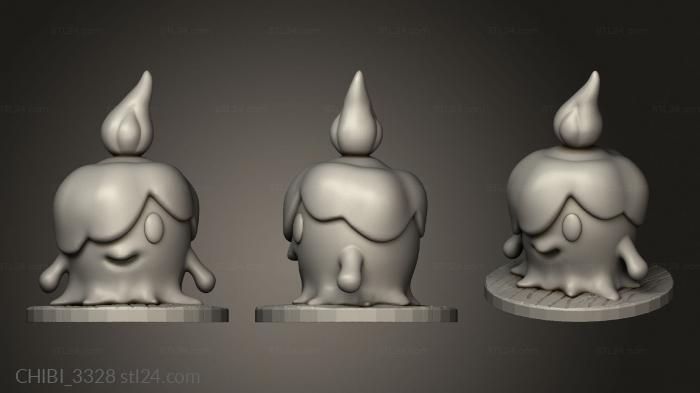 Chibi Funko (Pokemon Litwick, CHIBI_3328) 3D models for cnc