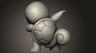 Chibi Funko (Pokemon Squirtle Dab, CHIBI_3342) 3D models for cnc