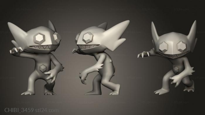 Chibi Funko (Sableye Sitting, CHIBI_3459) 3D models for cnc