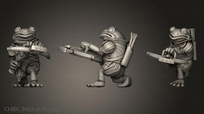 Chibi Funko (Sacred Swamp Frog Arbalest Fancy ALT, CHIBI_3463) 3D models for cnc