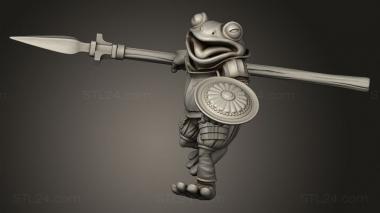 Chibi Funko (Sacred Swamp Frog Spleen Spearmen Fancy Spearman, CHIBI_3465) 3D models for cnc