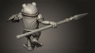 Chibi Funko (Sacred Swamp Frog Spleen Spearmen Fancy Spearman, CHIBI_3465) 3D models for cnc