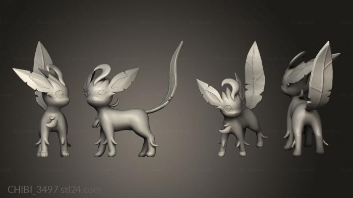 Chibi Funko (Scrazyone Leafeon, CHIBI_3497) 3D models for cnc