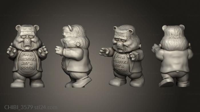 Chibi Funko (Squid Game Bear Mode frankenbear funny done, CHIBI_3579) 3D models for cnc