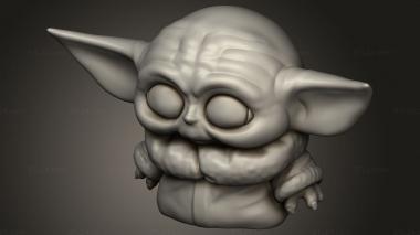 Chibi Funko (Star Wars Baby Yoda, CHIBI_3600) 3D models for cnc