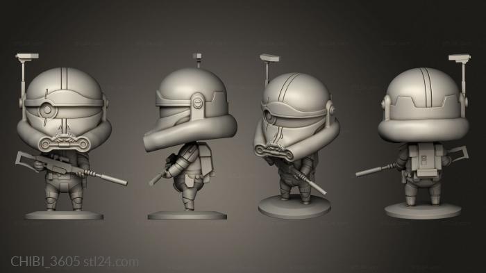 Chibi Funko (Star Wars Bad Batch The CROSSHAIR, CHIBI_3605) 3D models for cnc