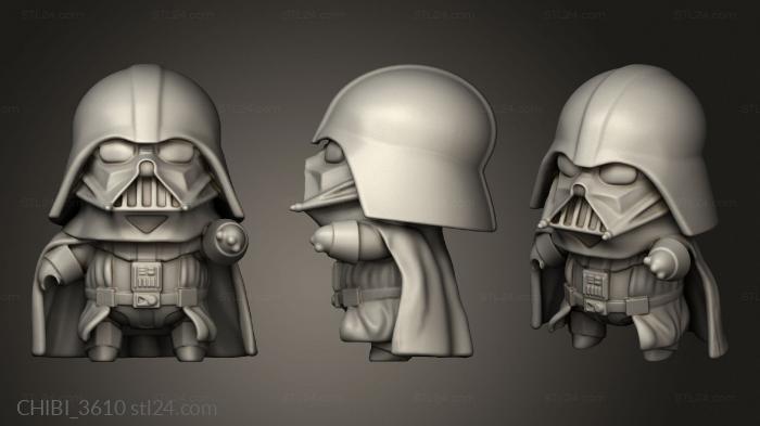 Chibi Funko (Star Wars Darth Vader, CHIBI_3610) 3D models for cnc