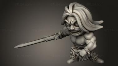 Chibi Funko (Arcadian Heroes Barbarian, CHIBI_3634) 3D models for cnc