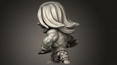 Chibi Funko (Arcadian Heroes Barbarian, CHIBI_3634) 3D models for cnc