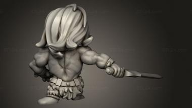 Chibi Funko (Arcadian Heroes Barbarian, CHIBI_3634) 3D models for cnc