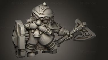 Chibi Funko (Arcadian Heroes Dwarf, CHIBI_3636) 3D models for cnc