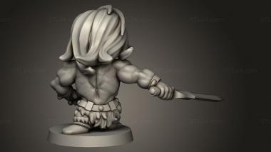 Chibi Funko (Arcadian Heroes RNDB Barbarian, CHIBI_3638) 3D models for cnc