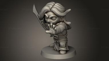 Chibi Funko (Arcadian Heroes RNDB Elf, CHIBI_3639) 3D models for cnc