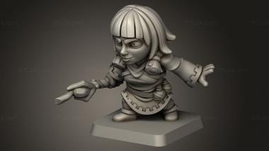 Chibi Funko (Arcadian Heroes Wizard, CHIBI_3643) 3D models for cnc