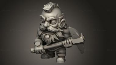 Chibi Funko (Dwarves Dwarf Miner, CHIBI_3645) 3D models for cnc