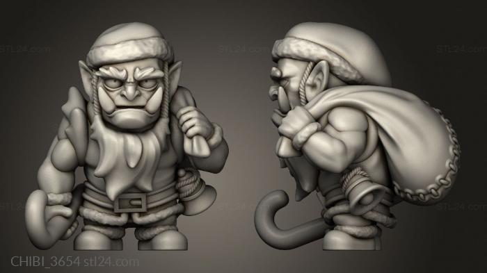 Chibi Funko (OO Christmas Santas Candy, CHIBI_3654) 3D models for cnc