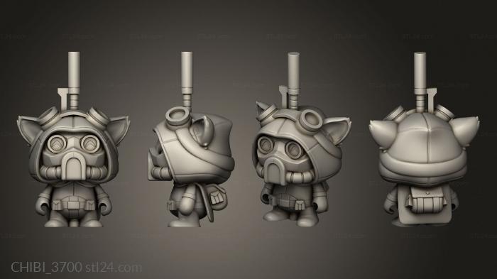 Chibi Funko / Чиби Фанко (Клинок команды Teemo Omega, CHIBI_3700) 3D модель для ЧПУ станка