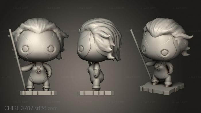 Chibi Funko (Thundercats Cheetara, CHIBI_3787) 3D models for cnc