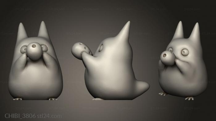 Chibi Funko (Totoro Family Mini, CHIBI_3806) 3D models for cnc