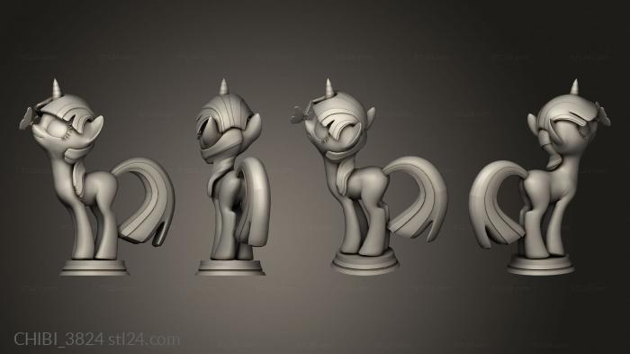 Chibi Funko (Twilight Sparkle Back hair, CHIBI_3824) 3D models for cnc