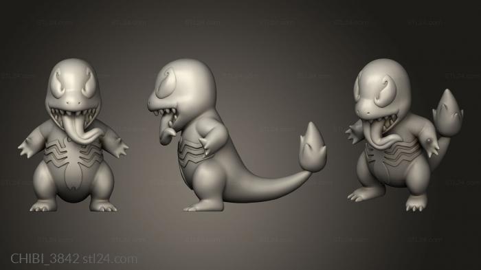 Chibi Funko (Venom Pokemon charmander, CHIBI_3842) 3D models for cnc