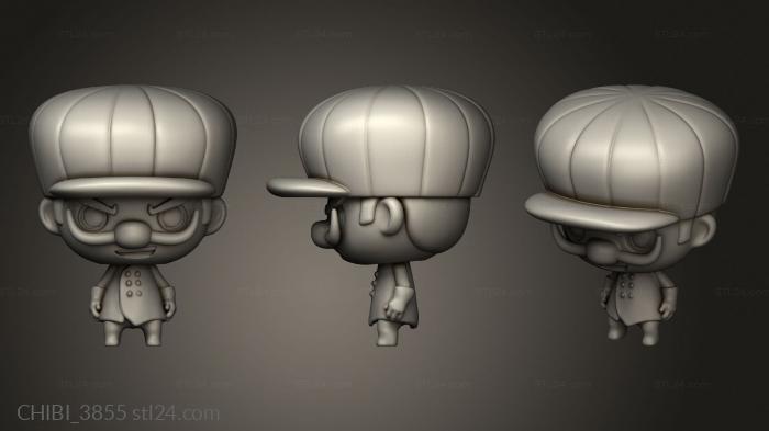 Chibi Funko (Wacky Races Dick Dastardly, CHIBI_3855) 3D models for cnc