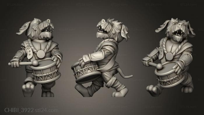 Chibi Funko (Wild Dog Folk Tribe Bard, CHIBI_3922) 3D models for cnc