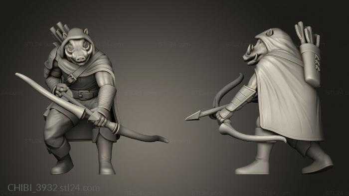 Chibi Funko (Wild Warthog Folk Tribe Ranger, CHIBI_3932) 3D models for cnc