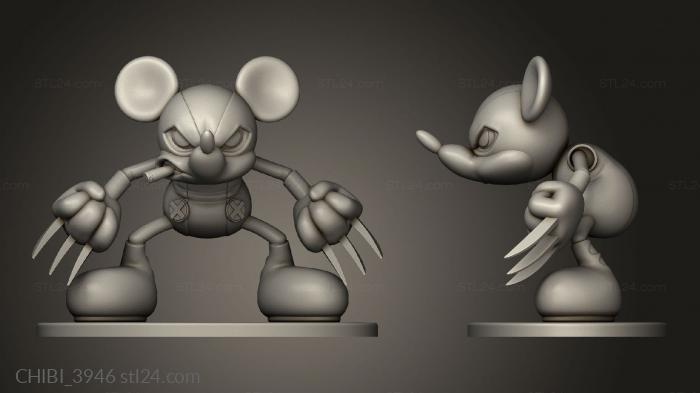 Chibi Funko (Wolverine Mickey, CHIBI_3946) 3D models for cnc