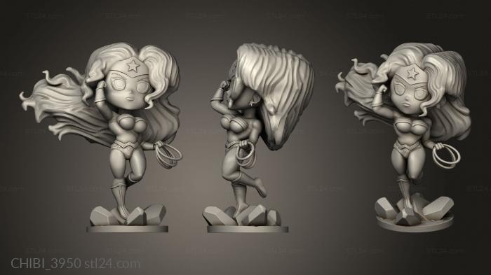 Chibi Funko (Wonder Woman Chibi, CHIBI_3950) 3D models for cnc