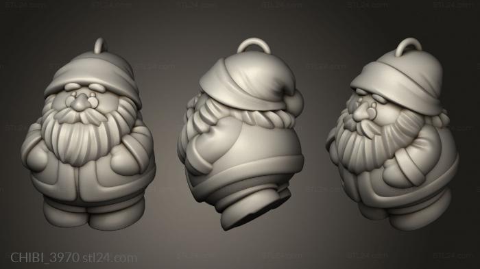 Chibi Funko (Xmas Baubles the Little Ones Santa claus, CHIBI_3970) 3D models for cnc