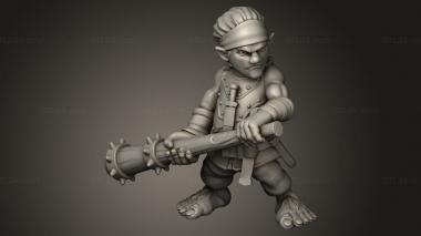 Chibi Funko (Zipped Halfling rogue, CHIBI_3993) 3D models for cnc