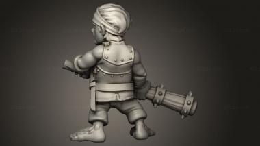 Chibi Funko (Zipped Halfling rogue, CHIBI_3993) 3D models for cnc