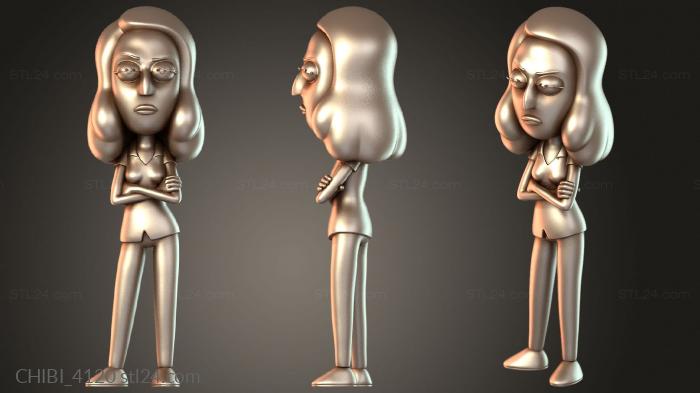 Chibi Funko / Чиби Фанко (CHIBI_4120) 3D модель для ЧПУ станка