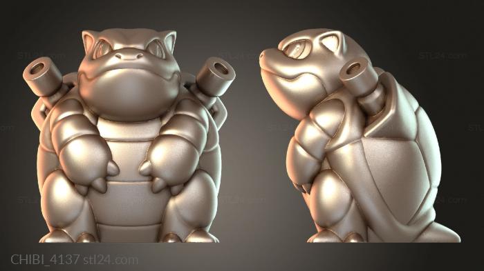 Chibi Funko / Чиби Фанко (CHIBI_4137) 3D модель для ЧПУ станка