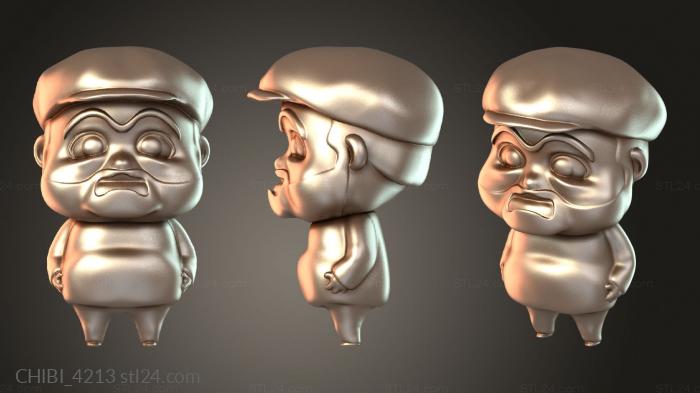 Chibi Funko / Чиби Фанко (CHIBI_4213) 3D модель для ЧПУ станка