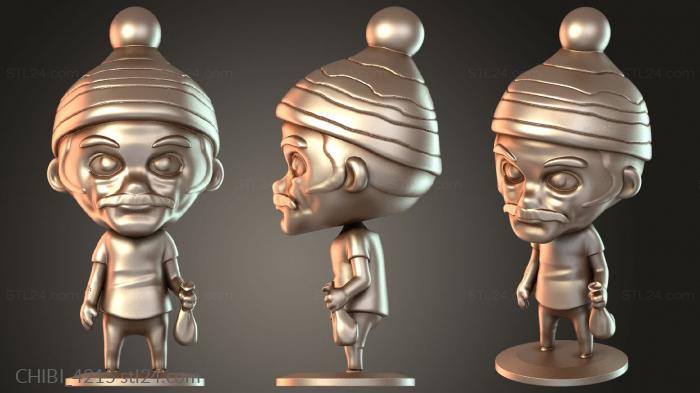 Chibi Funko / Чиби Фанко (CHIBI_4215) 3D модель для ЧПУ станка