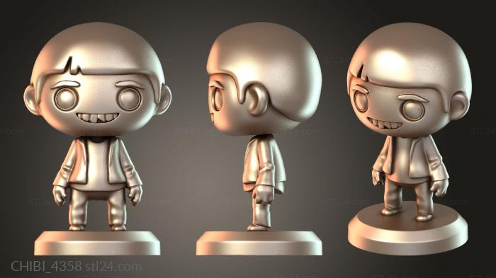 Chibi Funko / Чиби Фанко (CHIBI_4358) 3D модель для ЧПУ станка