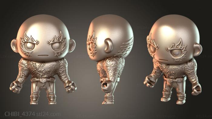 Chibi Funko / Чиби Фанко (CHIBI_4374) 3D модель для ЧПУ станка