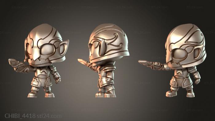 Chibi Funko / Чиби Фанко (CHIBI_4418) 3D модель для ЧПУ станка
