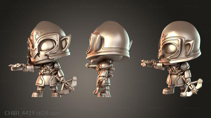 Chibi Funko / Чиби Фанко (CHIBI_4419) 3D модель для ЧПУ станка
