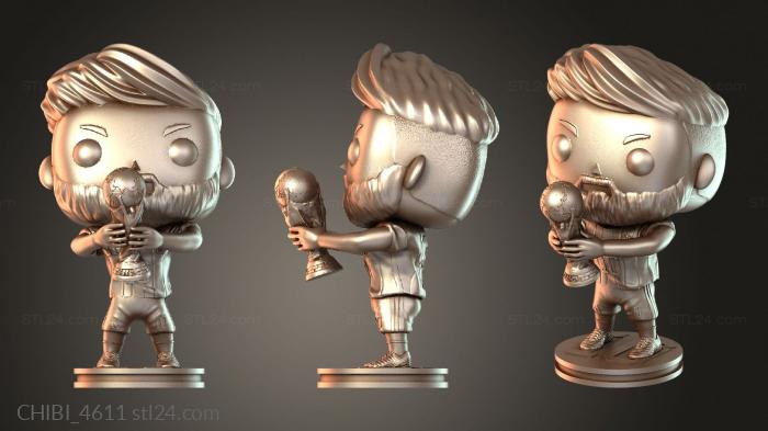 Chibi Funko / Чиби Фанко (CHIBI_4611) 3D модель для ЧПУ станка