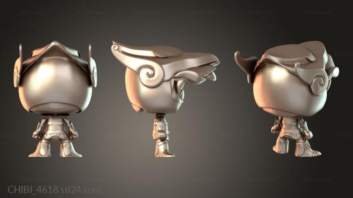 Chibi Funko / Чиби Фанко (CHIBI_4618) 3D модель для ЧПУ станка