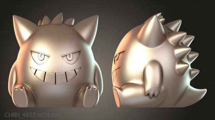 Chibi Funko / Чиби Фанко (CHIBI_4653) 3D модель для ЧПУ станка