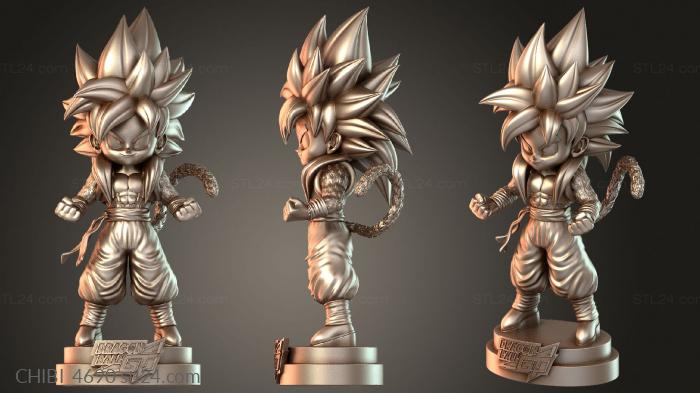 Chibi Funko / Чиби Фанко (CHIBI_4690) 3D модель для ЧПУ станка