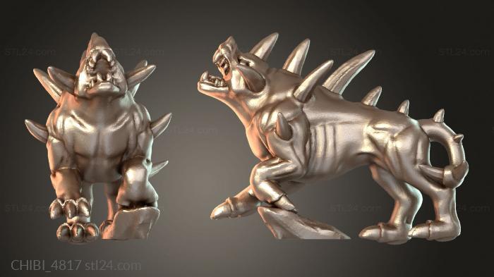 Chibi Funko / Чиби Фанко (CHIBI_4817) 3D модель для ЧПУ станка