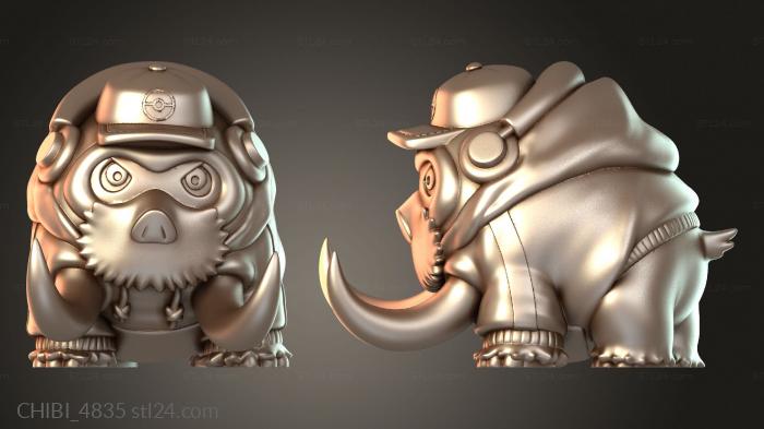 Chibi Funko / Чиби Фанко (CHIBI_4835) 3D модель для ЧПУ станка
