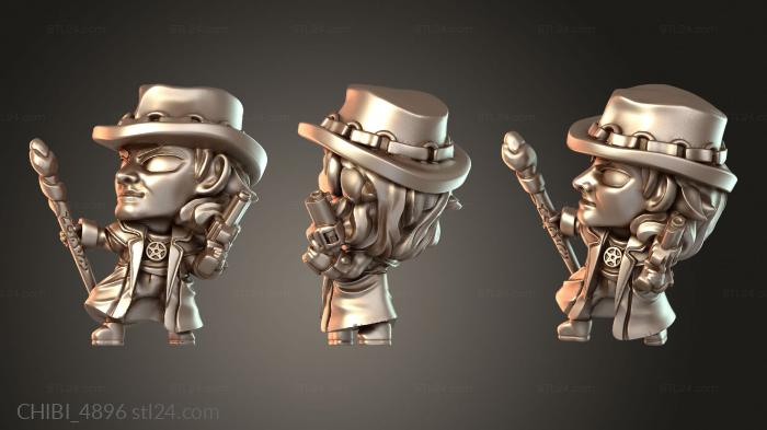 Chibi Funko / Чиби Фанко (CHIBI_4896) 3D модель для ЧПУ станка