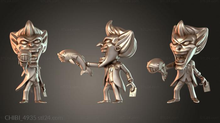 Chibi Funko / Чиби Фанко (CHIBI_4935) 3D модель для ЧПУ станка