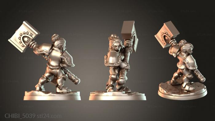 Chibi Funko / Чиби Фанко (CHIBI_5039) 3D модель для ЧПУ станка